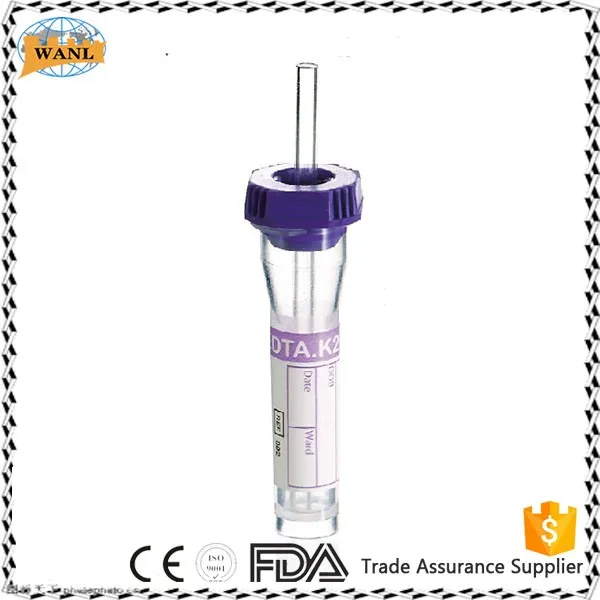 vacuum blood collection tubes plastic 0.5ml edta tubes