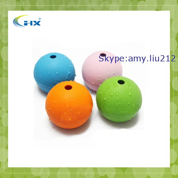 G-2014 China Supplier Colorful Fruit Ice Ball From China Whiskey/scotch Jumbo Spherical Ice Ball Silicone Mold