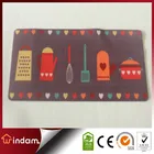 Anti slip custom printed rubber floor mat for Kitchen