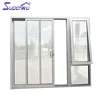 Front safety door design glass door double glass sliding door with awning window design