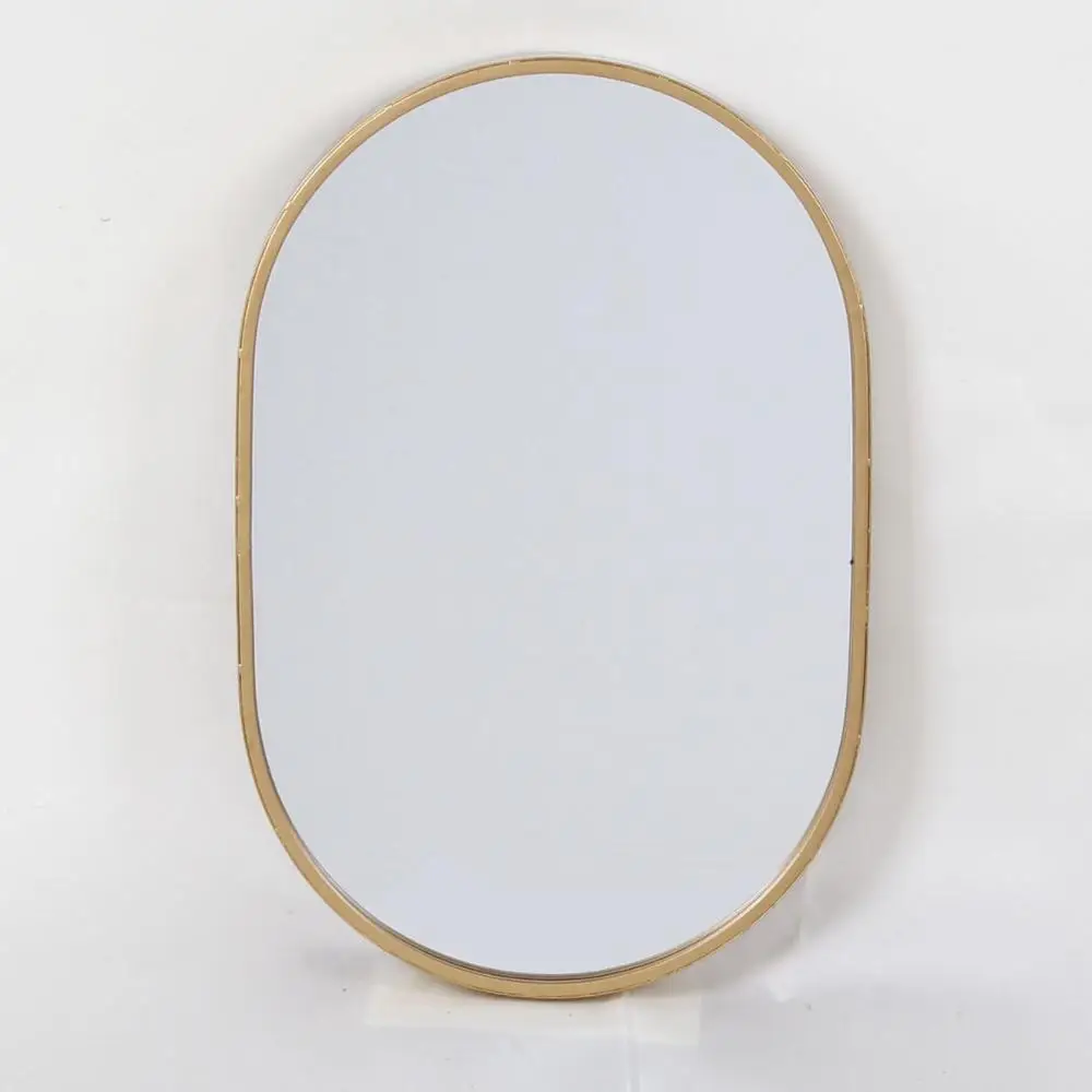 Classic Art Decor Gold Metal Mounted Movable Wall Hanging Round Mirror with Leather Strap
Classic Art Decor Gold Metal Mounted Movable Wall Hanging Round Mirror with Leather Strap
