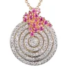 Competitive price classic rhinestone diamond necklace gold chain for women