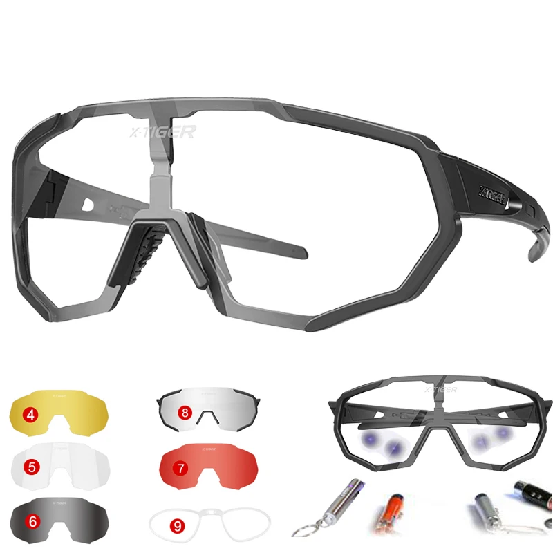 X-TIGER 2019 Polarized Photochromic Cycling Glasses cycling sun glasses, 10 color can choose
X-TIGER 2019 Polarized Photochromic Cycling Glasses cycling sun glasses, 10 color can choose