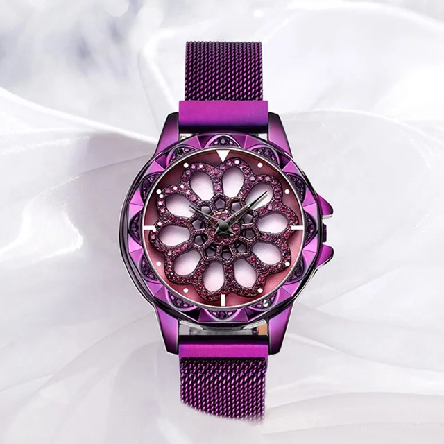 HOT Purple Rotating Ladies Watches Top Brand Fashion Magnet watches women big, 2 colors
HOT Purple Rotating Ladies Watches Top Brand Fashion Magnet watches women big, 2 colors
