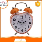 BOSHENG:GH2856 Transparent heart shape pretty twin bell alarm clock for students