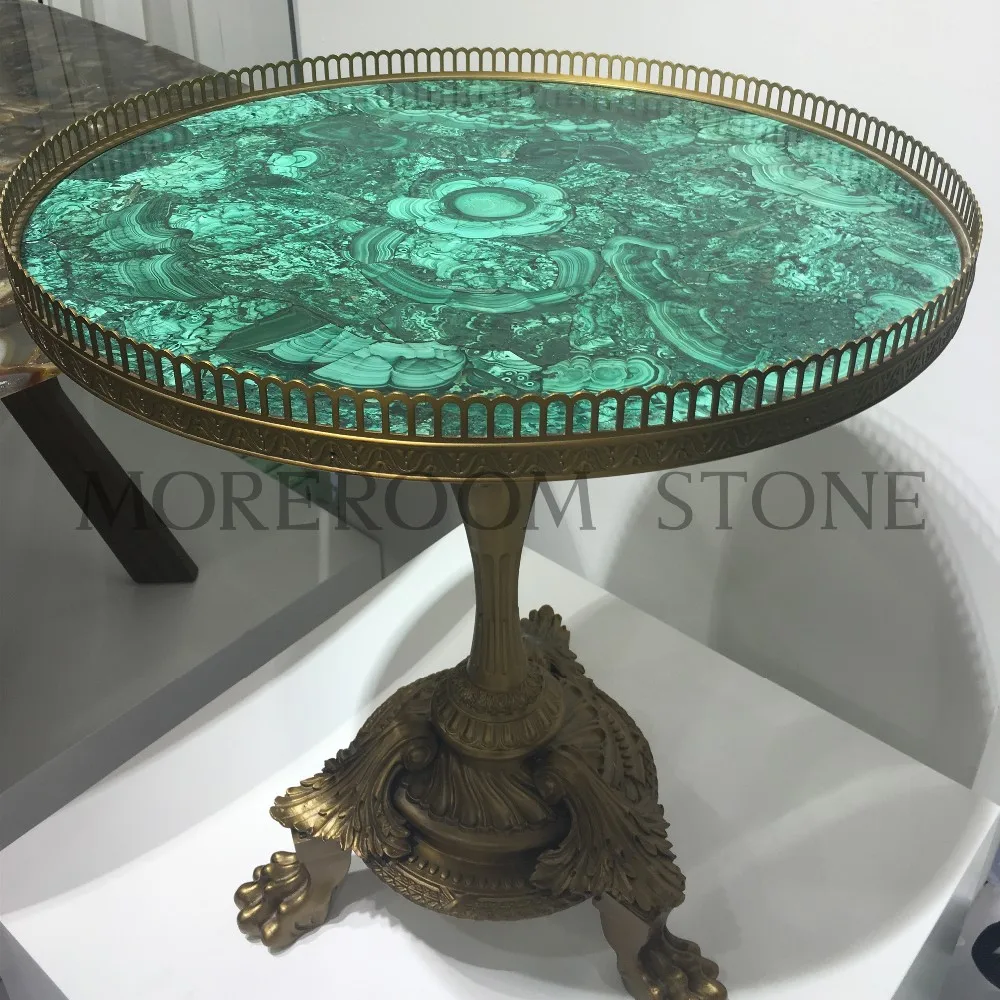 希少　レア　大理石テーブル グリーンマラカイト　アベンチュリン　配達無料で実施 希少 レア 大理石テーブル グリーンマラカイト アベンチュリン