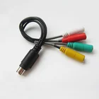 Din 9 Pin Mini Din 1 Male To 4 Stereo 3.5MM Female 9 Pin Mini Din Cable