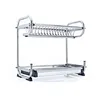 Professional manufacture wrought iron wall dish rack, iron dish drying rack, wall mounted dish rack