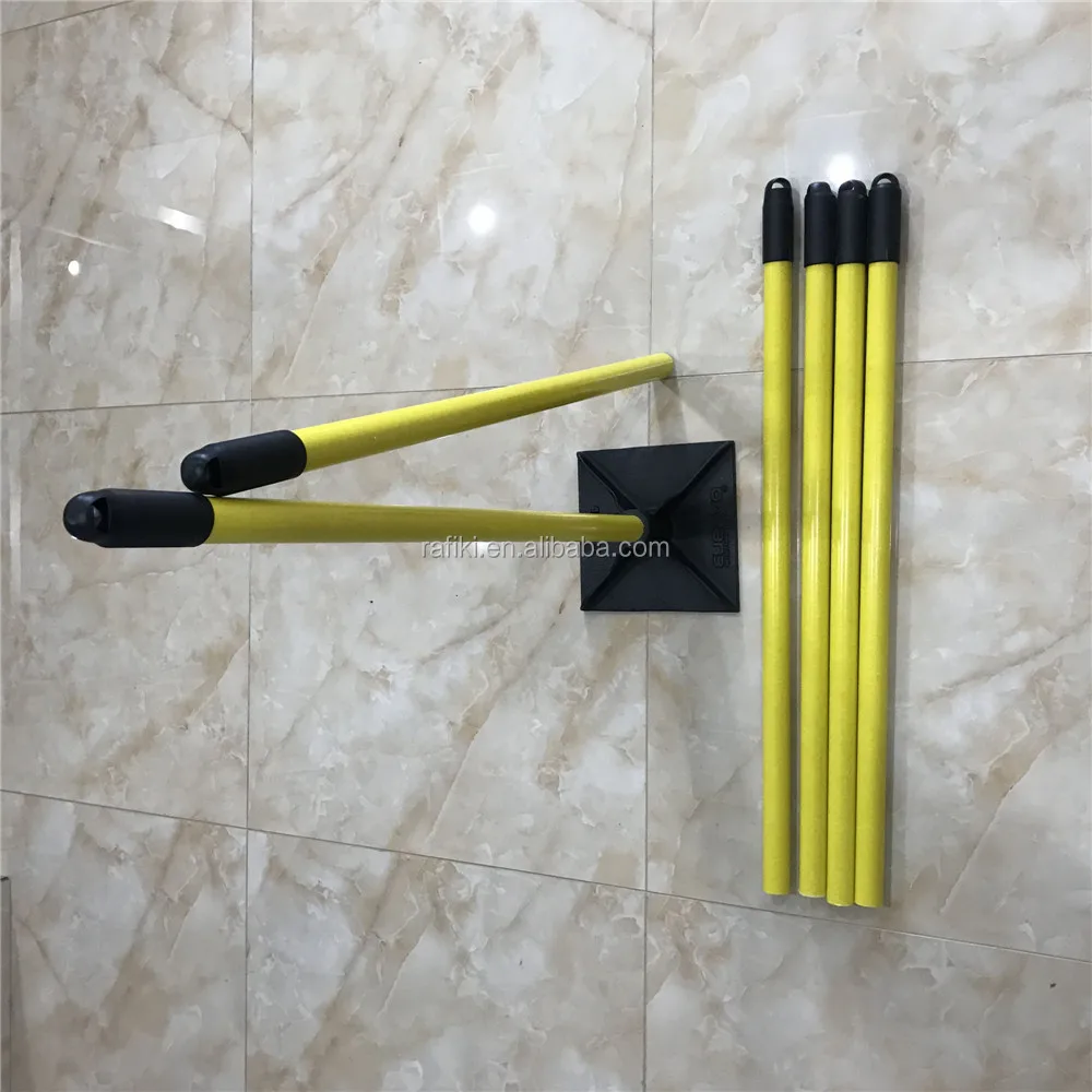 10"x10" Hand tamper tool with yellow handle