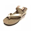 New arrival high heel cork sole wedge sandals for women and ladies girls