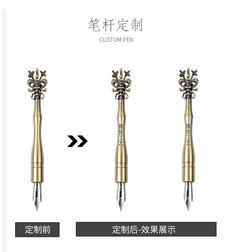 iep-001 novelty gft pen gift pen dip peacock feather pen