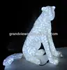 Hot selling outdoor christmas LED holiday cat dog lion tiger snow leopard decoration light