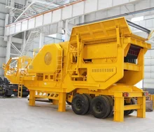 ISO 9001: 2008 certified Gypsum Wheeled Mobile Jaw Crusher/Wheeled Mobile Jaw Crushing Plant