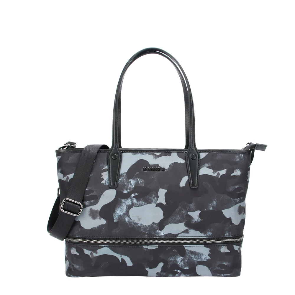 soft black tote bag