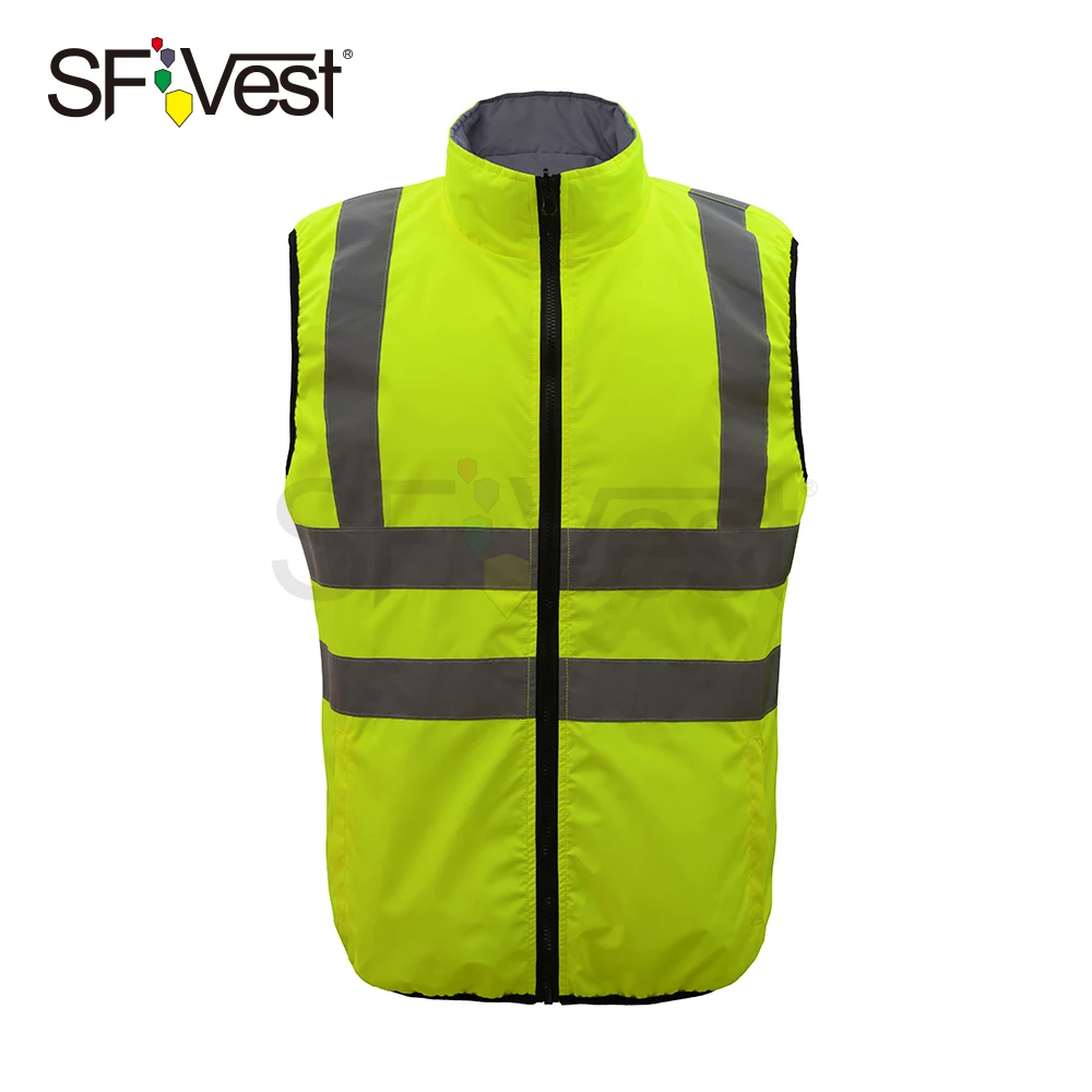 hi visibility reflective safety jacket with sleeveless for motorcycle warm jackets for men security luminous workwear waistcoat