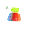 Hot sale new design plastic BPA free PP 3 compartment lunch box 6 Pcs/Set