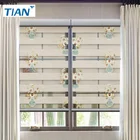 TICEN 2019 new design embroidery zebra blinds roller fabric for ready made blind
