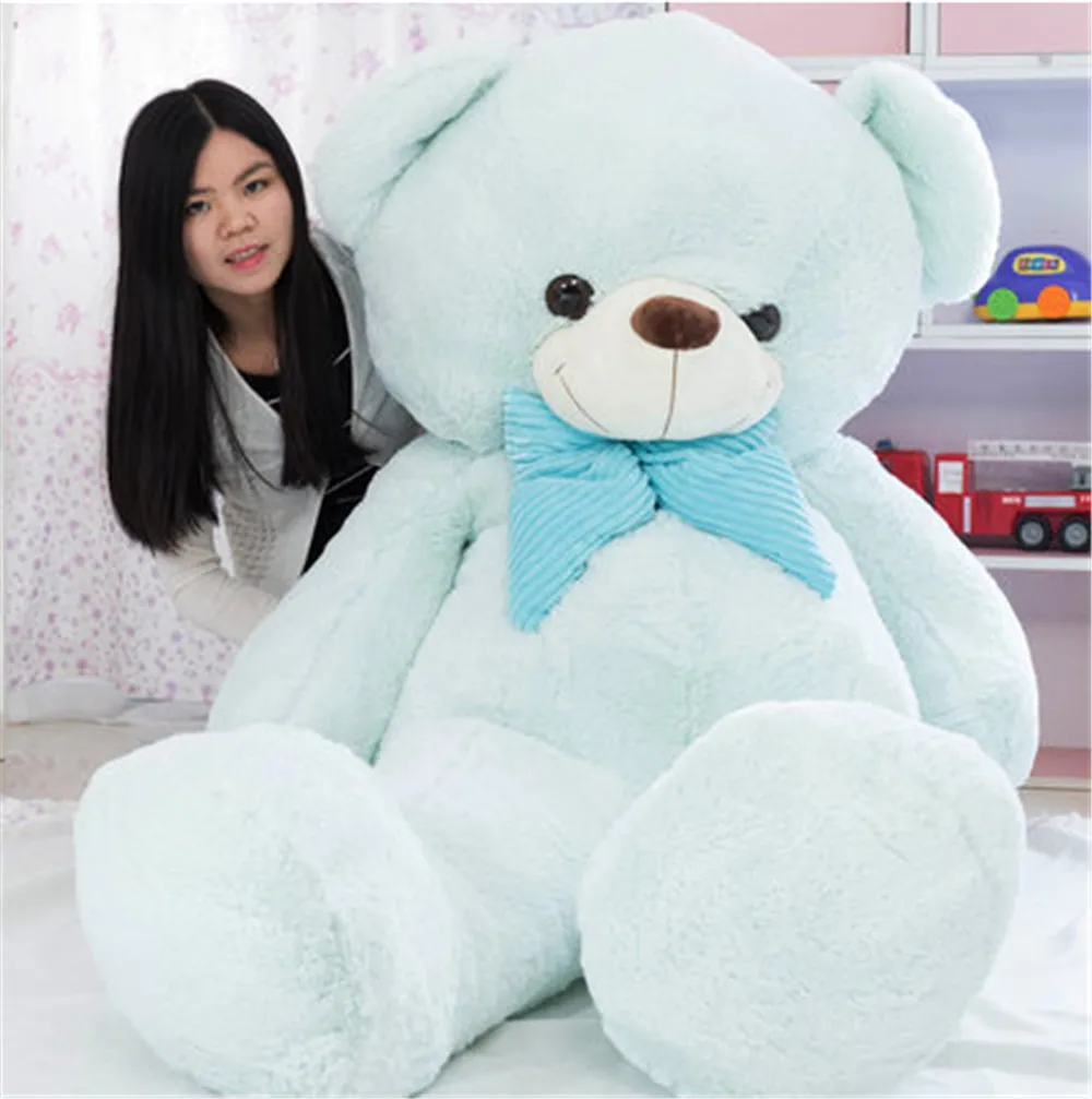 blue big teddy bear