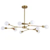 Wholesale Modern Nordic Fashion Creative Personality Brass Chandelier Led
