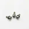 Slotted pan head combination screw with spring washer