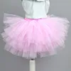 2019 very popular 6 layers ruffle girls tutu ballet skirt American soft tulle skirt