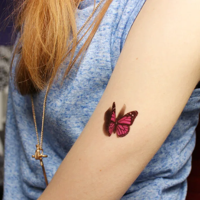 3D Butterfly Tattoo Decals Body Art Decal Flying Butterfly Waterproof Paper Temporary Tattoo, As the picture
3D Butterfly Tattoo Decals Body Art Decal Flying Butterfly Waterproof Paper Temporary Tattoo, As the picture