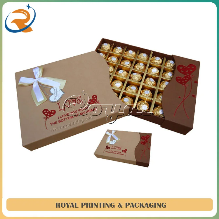 fancy paper chocolate gift packaging box