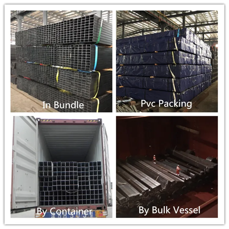 Square Carbon Hot Dipped Galvanized Square and Rectangular Hollow Section Steel Pipe and Tube
