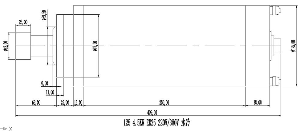 125 4.5KW ER25 