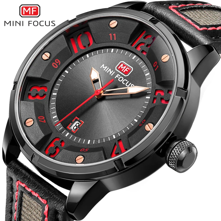 MINI FOCUS 0012 G Brand Watches Men Fashion Casual Leather Military Waterproof Quartz Wristwatches
MINI FOCUS 0012 G Brand Watches Men Fashion Casual Leather Military Waterproof Quartz Wristwatches