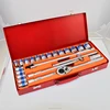 Popular in Thailand 24pcs socket set metal box 1/2" Screwdriver Socket Set Ratchet Bit Torx Hex Screw Driver