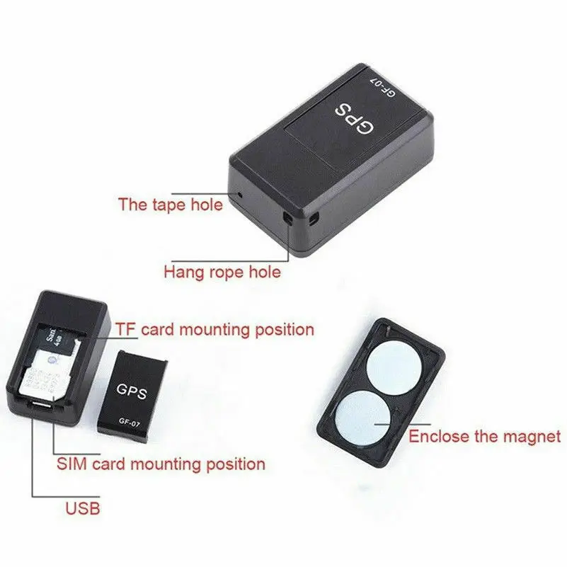 Hot Sale Small Size Personal Real Time Mini GPS Tracker GF07 Magnetic Tracking Locator GSM Tracer Device