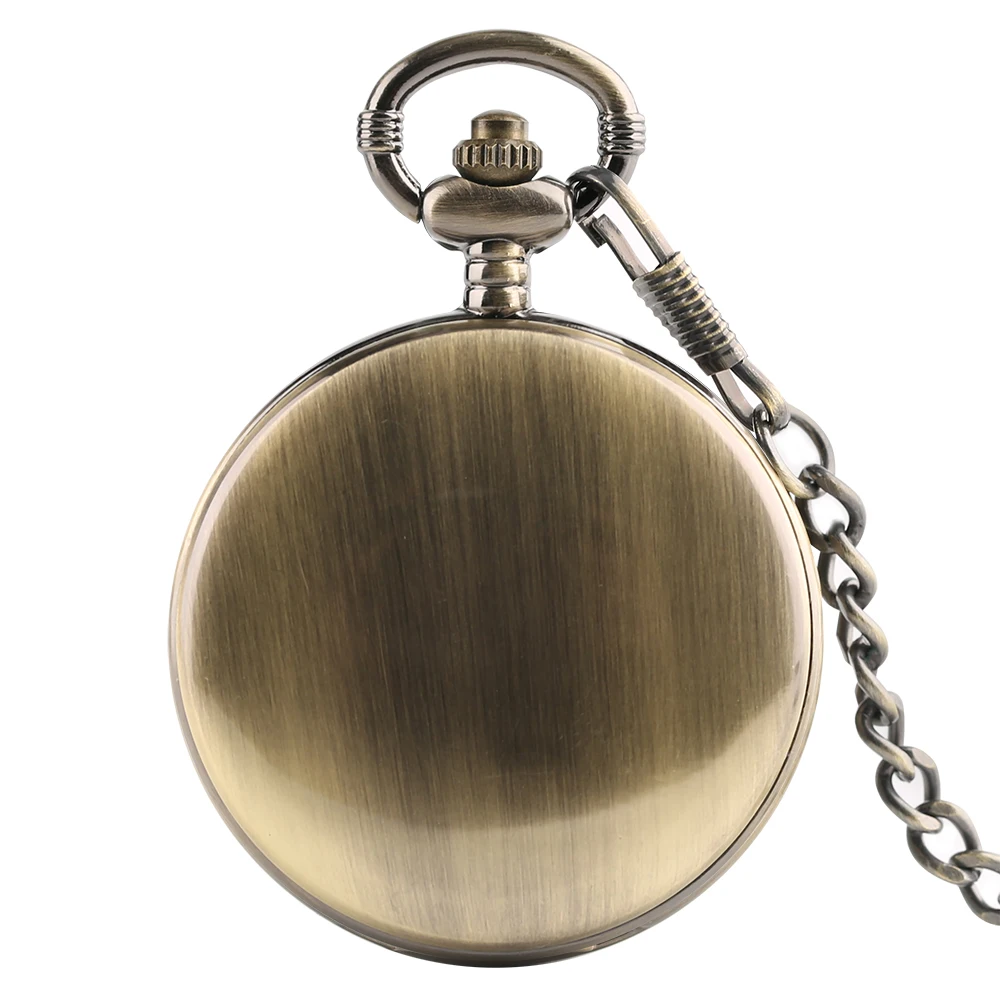 YISUYA Train Pocket Watch Pendant Chain Women Necklace Quartz Watches Men Boy Kid Bronze Clock Fob Reloj de bolsillo Xmas Gift (6)