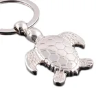 Novelty pendant animal tortoise Turtle fashion metal key ring anime keychains key finder