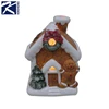 Hand painted decorative lighted ceramic christmas houses