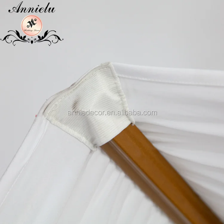 The factory price banquet white back ruffled spandex chair cover