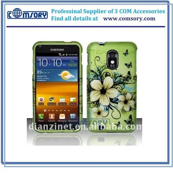 Rubber Feel Snap-On Hard Protective Cover Case for Samsung Galaxy S2 Epic 4G Touch ,accessories for Samsung Galaxy S2