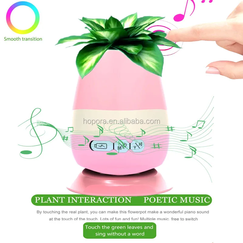 With Wireless Speaker Music Flowerpot Good Sound - ANKUX.COM