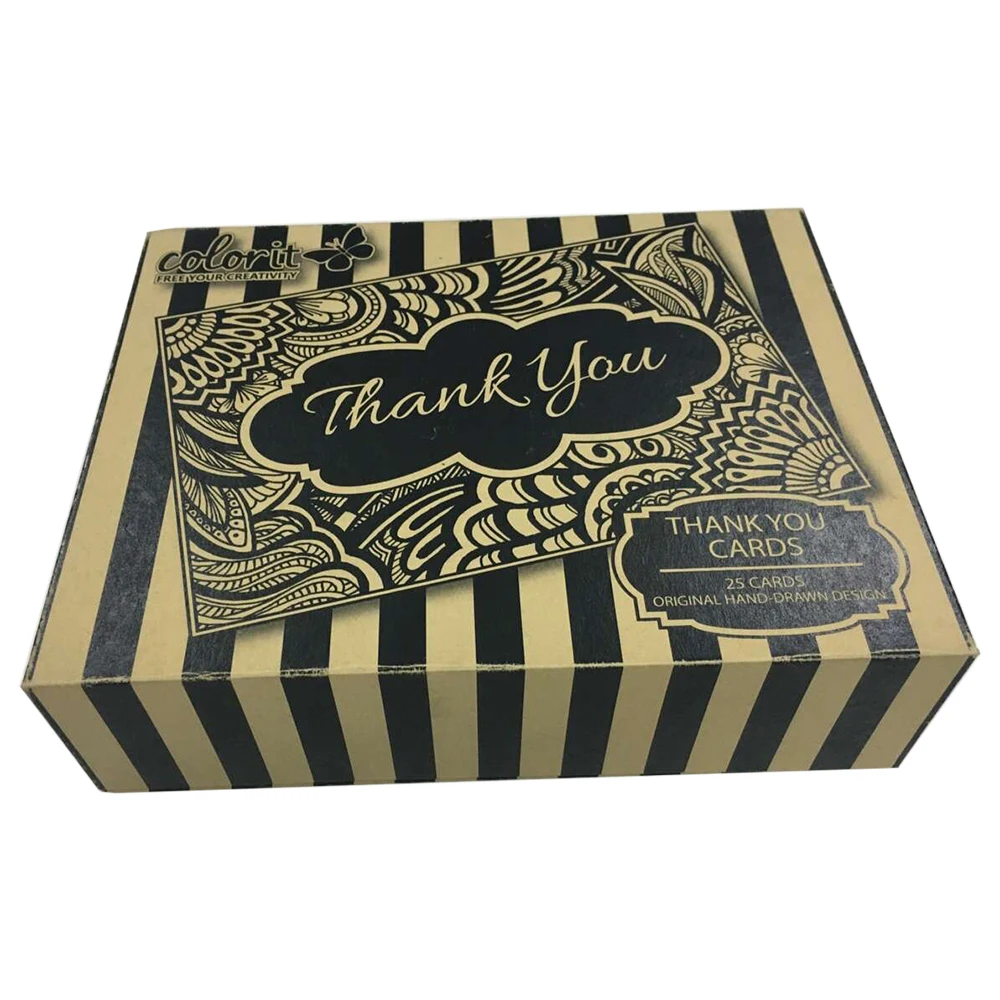 decorative cosmetic gift box packaging with lid and base