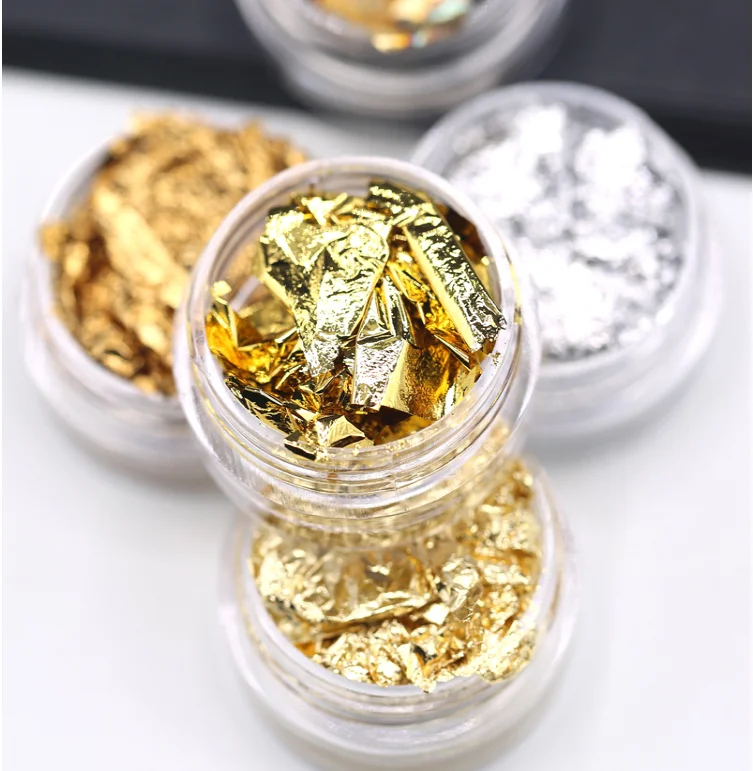 BIN 3D Nail Gold and Silver Decoration Glitter Foil Paper KIT For DIY Nail Art, Colorful
BIN 3D Nail Gold and Silver Decoration Glitter Foil Paper KIT For DIY Nail Art, Colorful