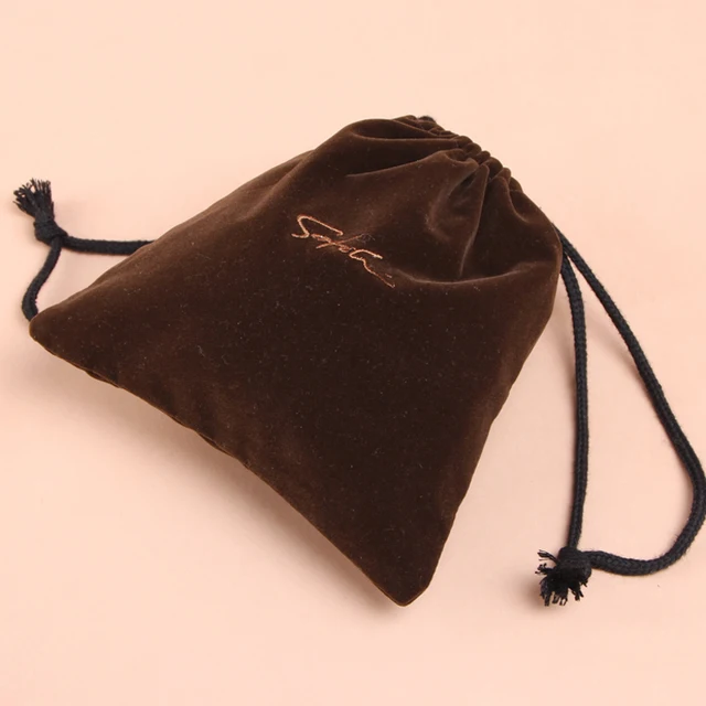 hot selling drawstring velvet pouch custom velvet jewelry bag