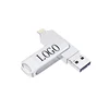 2018 new smartphone Otg Usb Flash Drives 128gb 64gb 3 In 1 Iflash Usb Drives Usb External Flash Drive High Quality