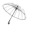Thickening Cheap Transparent Auto Open Long Handle Clear PVC Umbrella