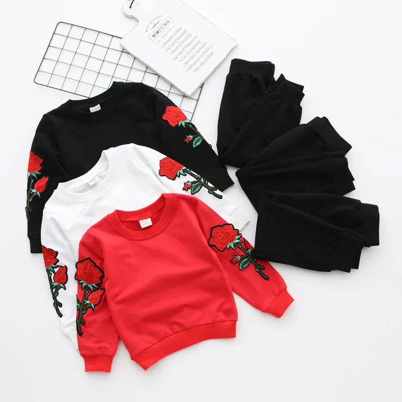 Hu Sunshine Wholesale Girls Sets Autumn Embroidery Sweatshirt+Pants Girls Suits Kids Clothes
Hu Sunshine Wholesale Girls Sets Autumn Embroidery Sweatshirt+Pants Girls Suits Kids Clothes