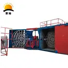 3-Arm 5-Station carousel rotational rotomolding molding machine for plastic and rubber hollow container tank producing