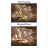 Popular ocean waves sailboat oil paintings from Xiamen Noah Art