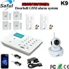Elderly Care Wireless GSM Alarm System Temperature Monitoring Touch Keypad Doorbell Function Home Security System