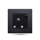 1 gang switch with indicator european round pin plug socket