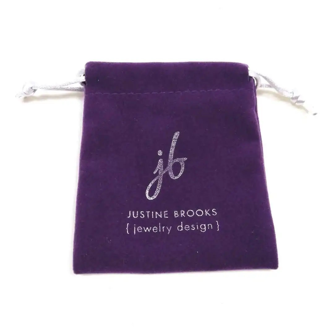 custom hottest velvet drawstring jewellery pouch