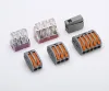 New 2 Port PCT-212 Wire Connector Spring Lever 0.08-4 Square Hard Parallel Quick Terminal Block Home Improvement